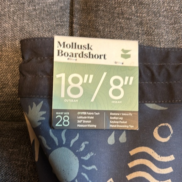 Jerry Supply Co Men’s Mollusk Swim Boardshort Size 28 - Picture 4 of 8